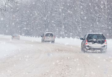 No matter how good your brakes, you need to account for snow, ice, and freezing rain.